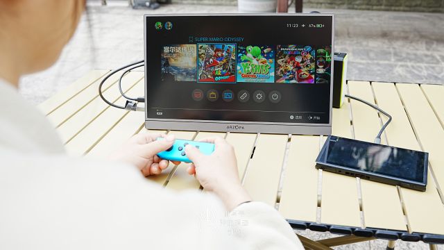 高刷+一线通联，带着阿卓帕G1 Game MAX便携显示器走到那里玩到那里